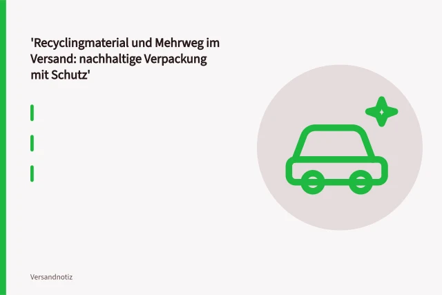 Recyclingkartons, PE-Folientasche und Recyclingpapier als nachhaltige Versandverpackung. Recyclingmaterial und Mehrweg im Versand: nachhaltige Verpackung mit Schutz