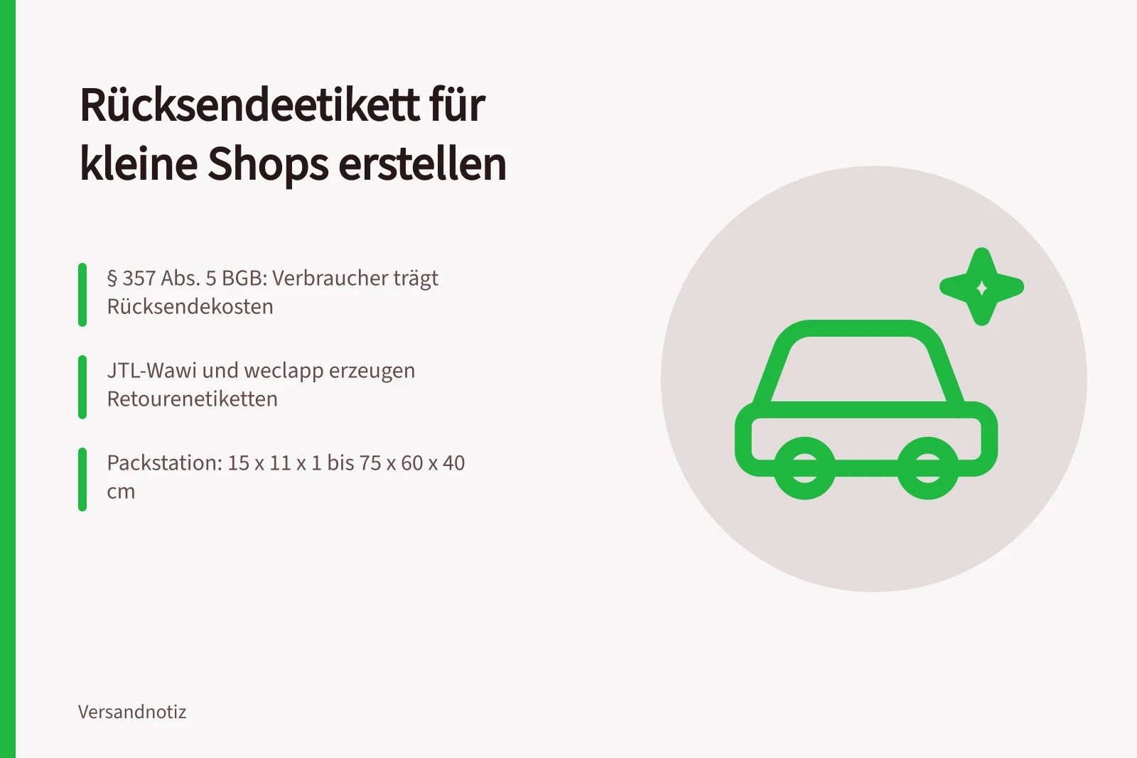 Rücksendeetikett erstellen: Kosten, Warenwirtschaft und Packstation im Überblick