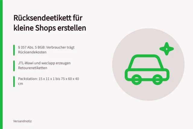 Rücksendeetikett erstellen: Kosten, Warenwirtschaft und Packstation im Überblick. Rücksendeetikett erstellen: Optionen für kleine Shops