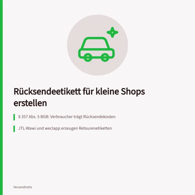 Rücksendeetikett erstellen: Kosten, Warenwirtschaft und Packstation im Überblick. Rücksendeetikett erstellen: Optionen für kleine Shops