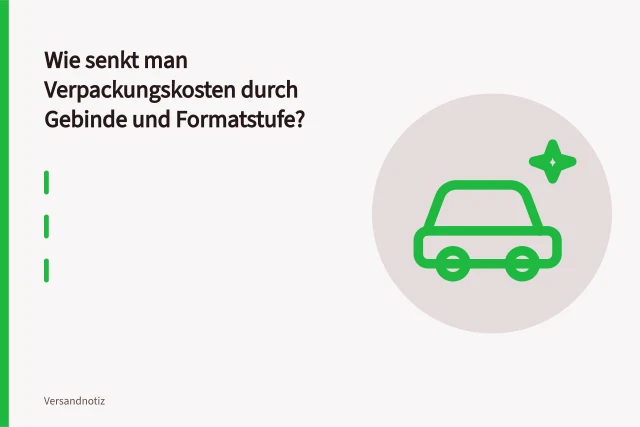 DHL PACKSET XS Einzelkarton neben 50er Gebindekarton. Wie senkt man Verpackungskosten durch Gebinde und Formatstufe?